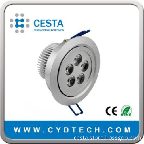 LED Downlight with 5W, 375lm, >75Ra, Adjustable